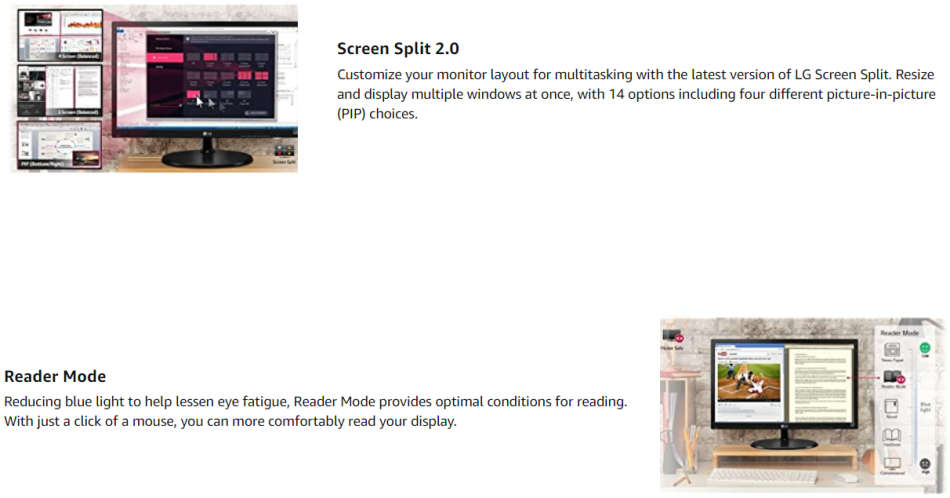 LG 27MP38VQ 27inch Full HD IPS LED Backlit Computer Monitor