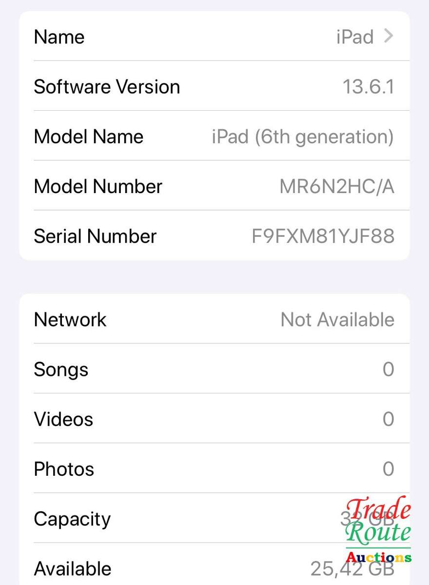 Apple iPad 6th Gen 2018 | MR6N2HC/A | WiFi + Cellular | 32GB | Space Grey | A1954 | RETINA