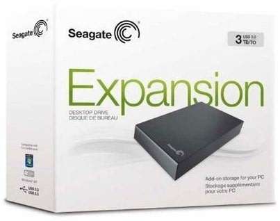 Seagate 3TB Expansion Desktop USB 3.0 External Hard Drive