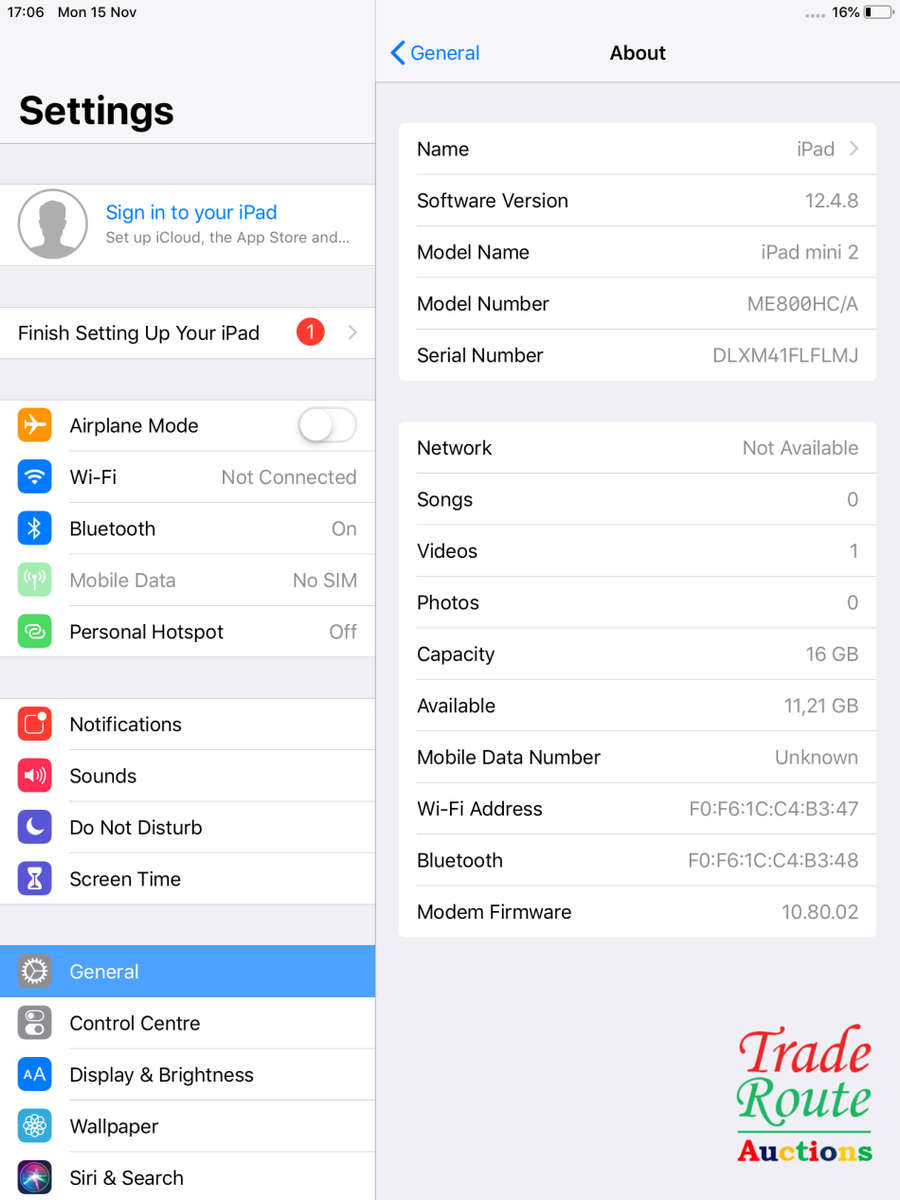 APPLE IPAD MINI 2 | ME800HC/A  with Retina display Wi-Fi + Cellular 16GB