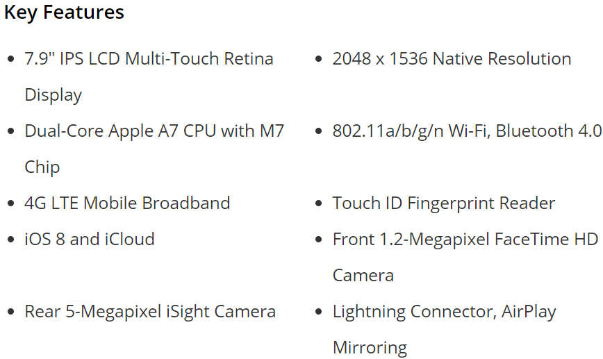 Apple iPad mini 3 16GB - MH3G2LL/A  (Wi-Fi + 4G LTE, Gold) Mini3