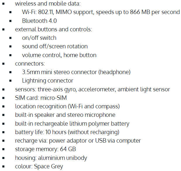 Apple MGKL2HC/A iPad Air 2 Wi-Fi 64GB Space Grey