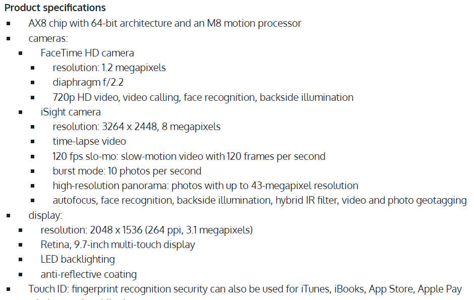 Apple MGKL2HC/A iPad Air 2 Wi-Fi 64GB Space Grey