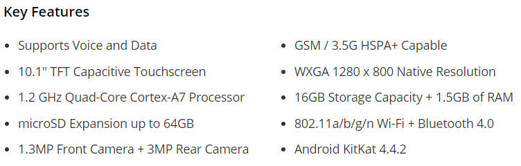 Samsung 16GB Galaxy Tab 4 Multi-Touch 10.1 inch Tablet (White)