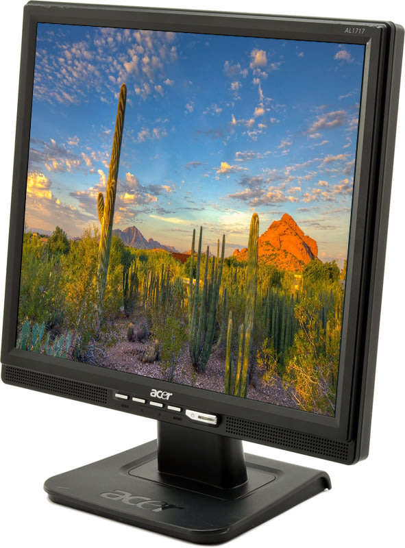 Acer AL1717 Fbd 17` LCD Computer Display with Dual DVI/VGA Input and Integrated Speakers