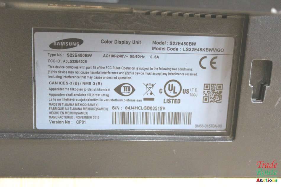 Samsung S22E450BW 22-Inch LED Monitor - Black [ SCRATCHES ON SCREEN ]