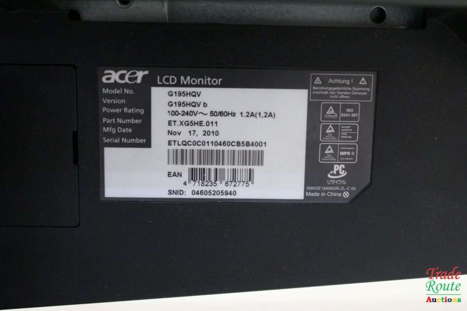 Acer G195HQV 18.5inch monitor for PC Gaming
