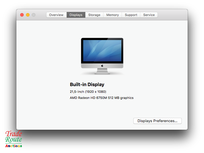 iMAC | 21.5 INCH | Core i5 2.5Ghz 32GB RAM 500GB HDD * AMD Radeon HD Graphics