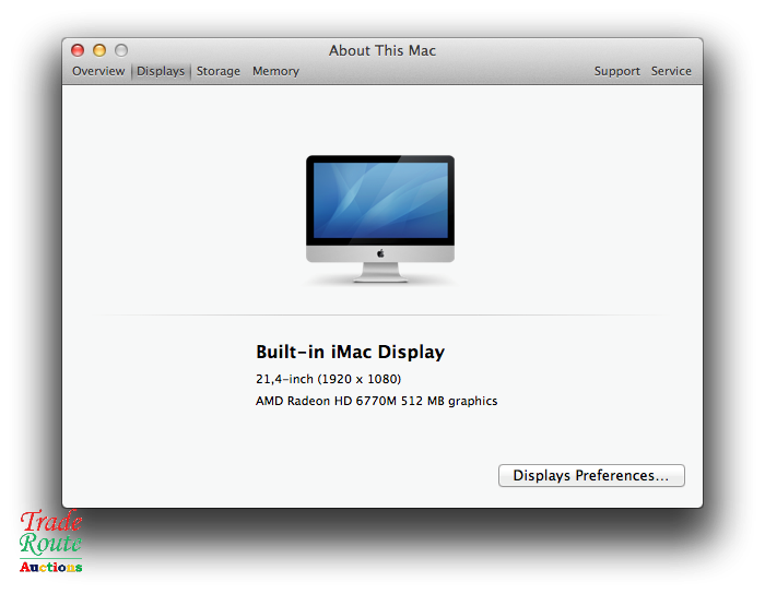 Apple iMAC | 21.5 INCH | Core i5 2.7Ghz * ALL IN ONE DESKTOP COMPUTER * AMD Radeon HD
