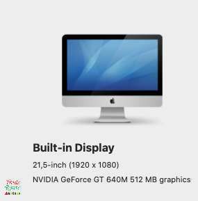 Apple iMac | 21.5 inch | Core i5 2.7GHz | 8GB RAM | 1TB HDD | Ultraslim | Nvidia GeForce Graphics