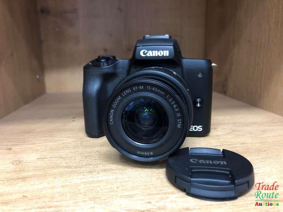 Canon EOS M50 24.1MP Mirrorless Camera with 15-45mm IS STM Lens - Black