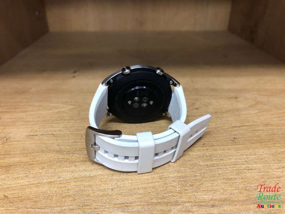 Huawei Watch GT (ELA-B19) Smart Watch 42mm BT Version, Water Proof, White Band Elegant Edition