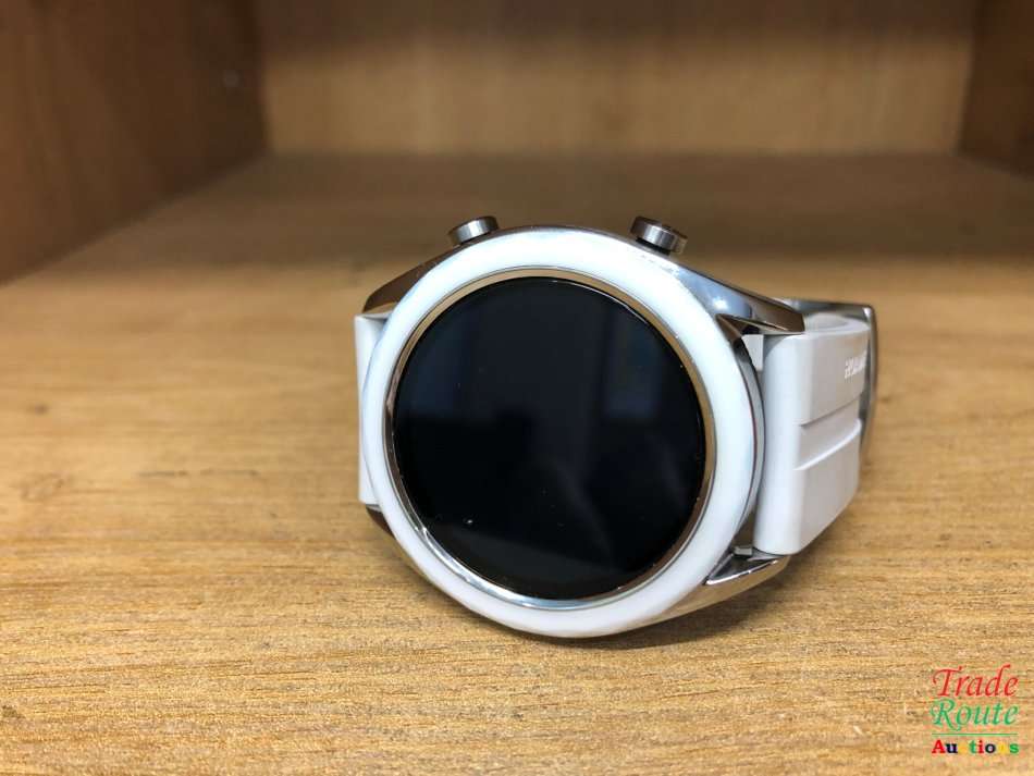 Huawei Watch GT (ELA-B19) Smart Watch 42mm BT Version, Water Proof, White Band Elegant Edition