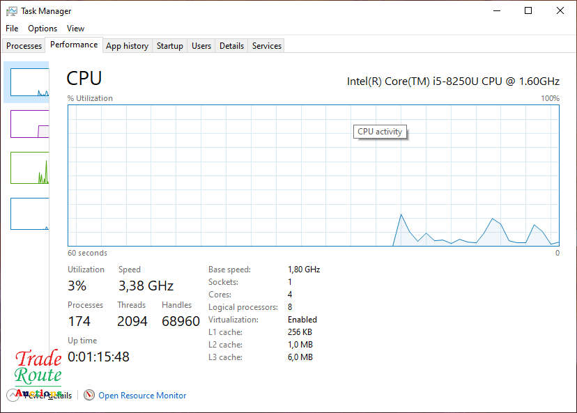 ASUS VIVOBOOK X540UA 15.6 INCH NOTEBOOK | CORE i5 8250U 8th Gen 1.8GHZ | 8GB RAM | 1TB HDD