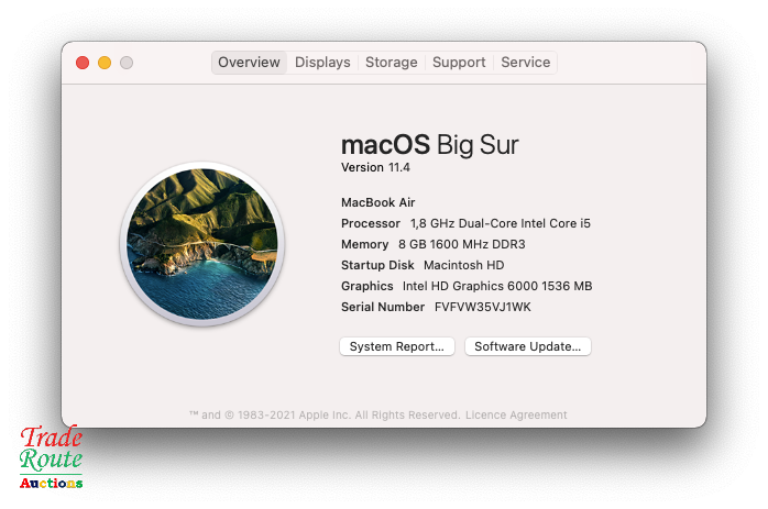 2017 MacBook Air 13.3-inch | Core i5 1.8GHz | 8GB RAM | 128GB SSD MACBOOK AIR 13 INCH