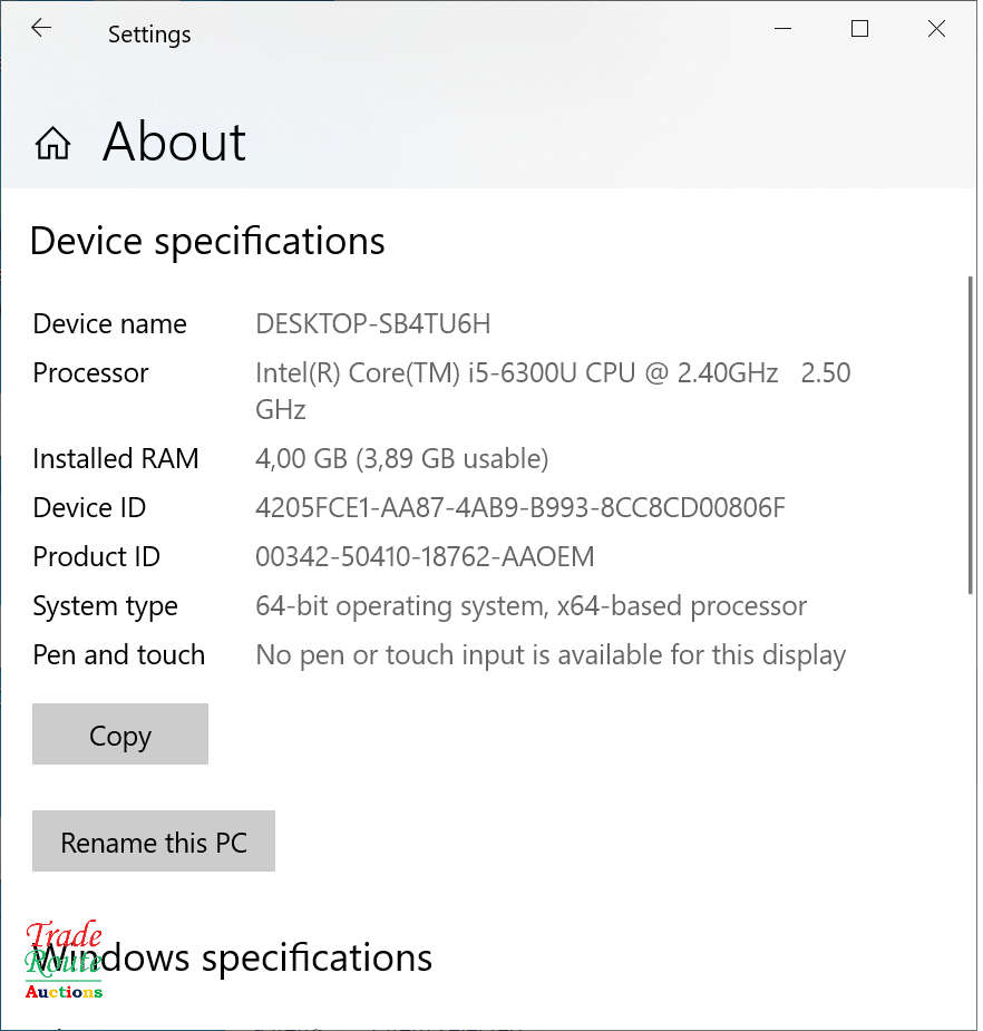 FUJITSU LIFEBOOK E746 LAPTOP - Core i5 6th Gen - 4GB RAM - 500GB HDD