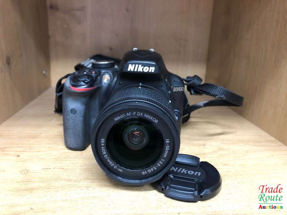 Nikon D3400 24.2 MP CMOS Digital SLR Camera body + Nikon AF-P 18-55 VR Lens Kit