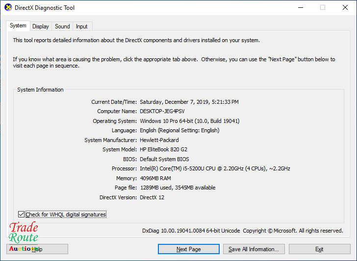 HP ELITEBOOK 820 G2 | CORE i5 5200U 5th Gen 2.2GHZ | 4GB RAM | 500GB HDD LAPTOP