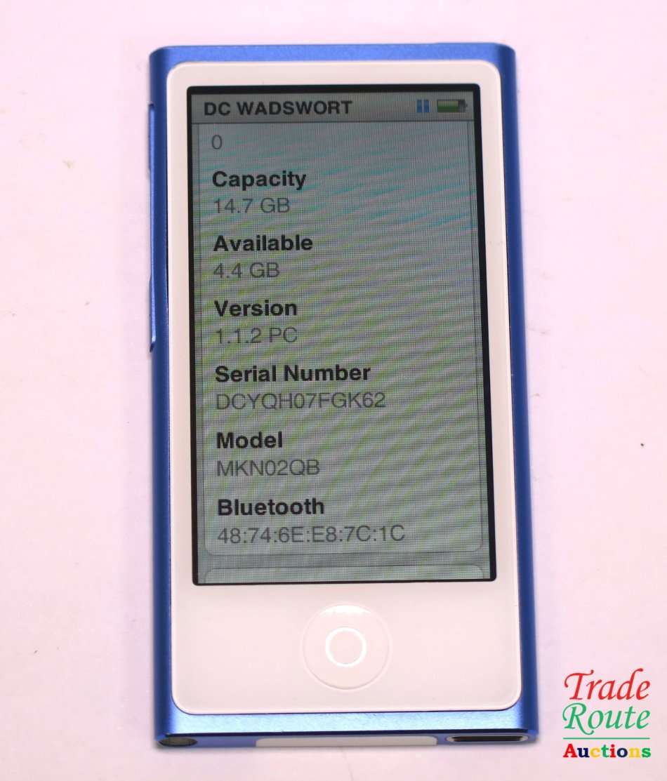 Apple 16GB iPod nano (Blue, 7th Generation,MKNO2QB)