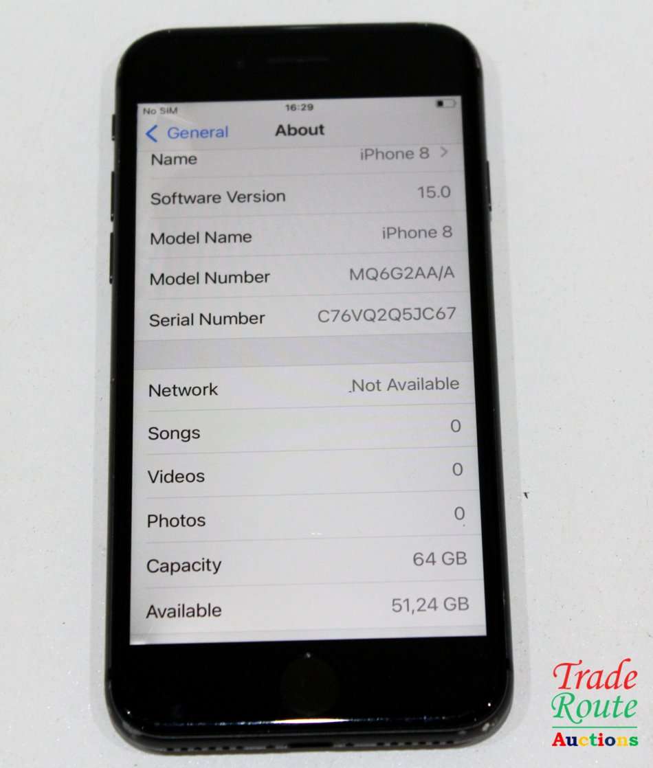 IPHONE 8 | SPACE GREY | A1863 | 64GB | MQ6G2AA *** APPLE IPHONE8 ***