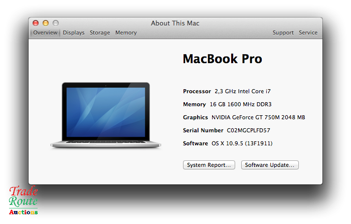 Apple MacBook Pro 15.4-inch Retina Display | Core i7 2.3GHz | 16GB RAM | 512GB SSD - FAULTY LCD