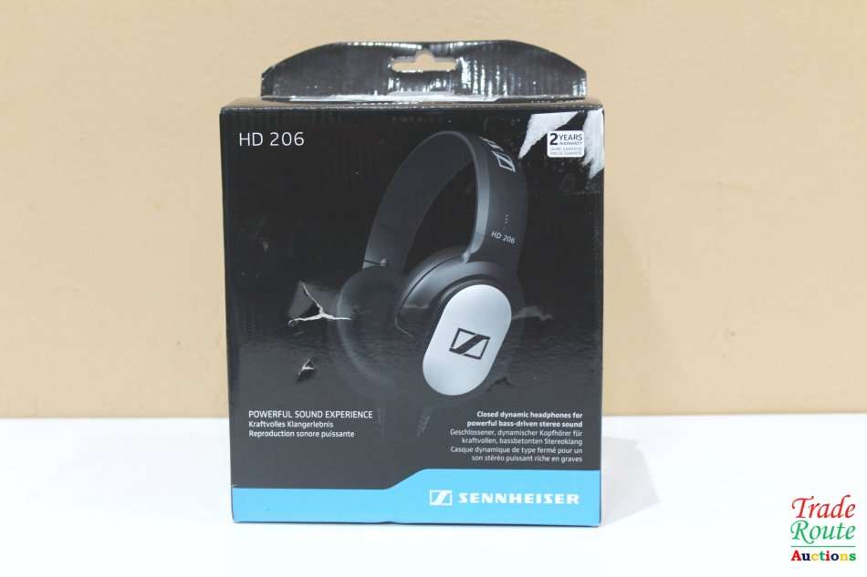 Sennheiser HD 206 Lightweight Closed-back Over-ear Headphones - Boxed DEMO