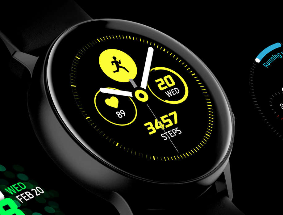 Samsung Galaxy Watch Active SM-R500 Smartwatch - BLACK - SEALED IN BOX