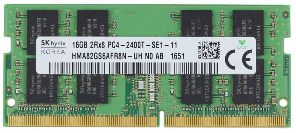 16GB DDR4 RAM for Laptops - Hynix HMA82GS6AFR8N-UH 16GB DDR4-2400 SODIMM LAPTOP RAM