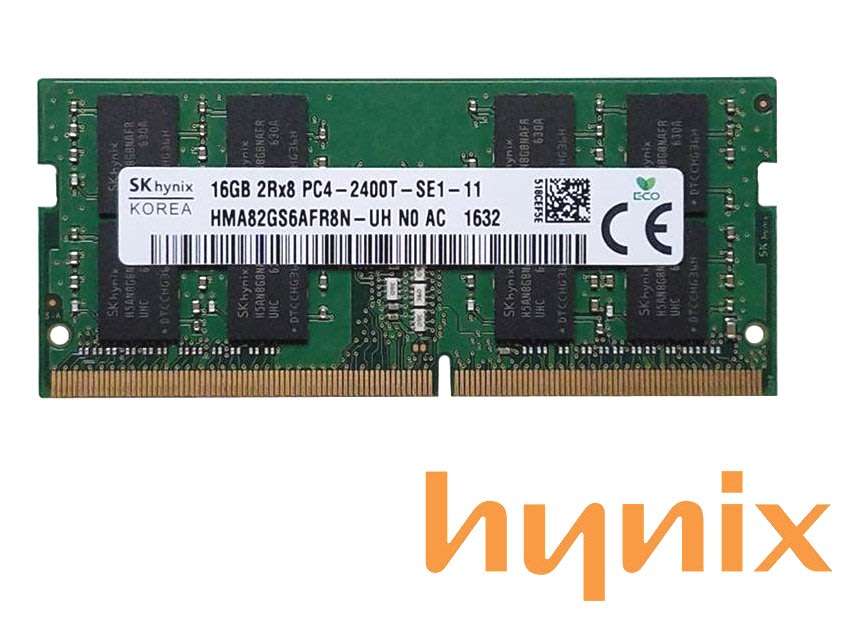 16GB DDR4 RAM for Laptops - Hynix HMA82GS6AFR8N-UH 16GB DDR4-2400 SODIMM LAPTOP RAM