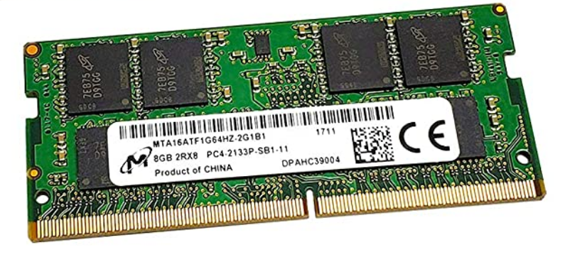 8GB LAPTOP RAM MEMORY MODULE - MICRON 8GB DDR4 2133MHZ PC4-17000 RAM MTA16ATF1G64HZ-2G1B1