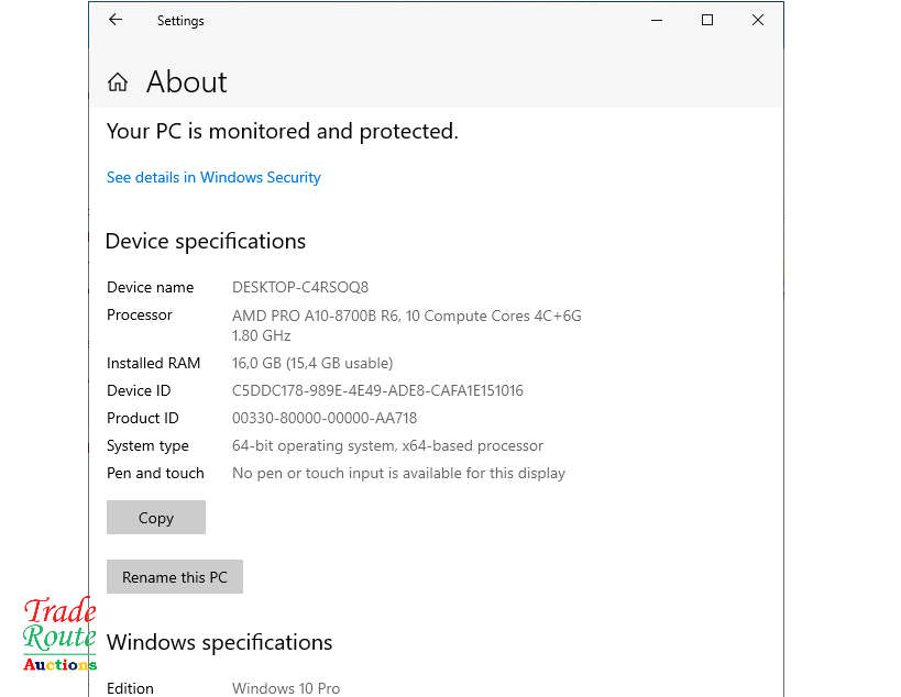HP ELITEBOOK 745 G3 LAPTOP | AMD PRO A10-8700B R6 1.8GHz | 16GB RAM | 256GB SSD *** SUPER FAST ***