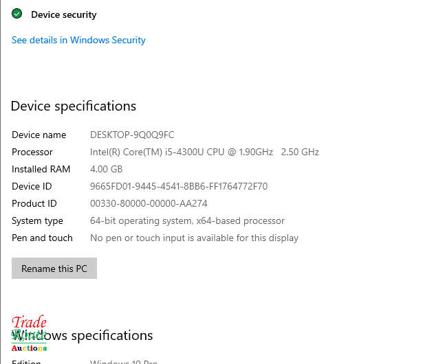 DELL LATITUDE E7440 LAPTOP | CORE i5-4300U 1.9GHz 4GB RAM | 500GB HDD - Faulty Battery