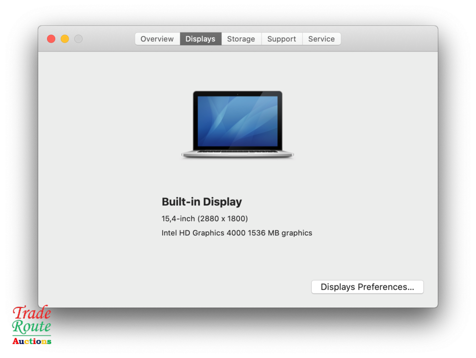 Apple MacBook Pro 15 inch Retina Display | Core i7 2.6GHz | 8GB RAM | 512GB SSD