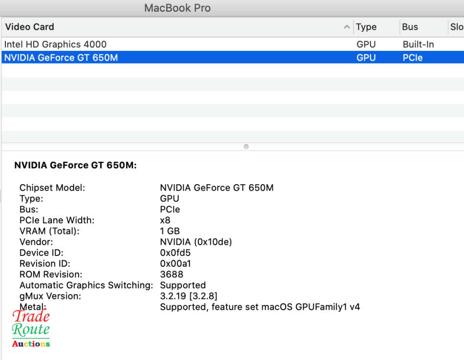 Apple MacBook Pro 15 inch Retina Display | Core i7 2.6GHz | 8GB RAM | 512GB SSD