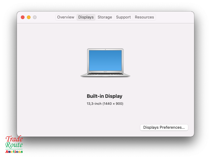 MacBook Air 13.3-inch * Core i5 1.6GHz * 4GB  RAM * 128GB SSD * MAC OS Monterey 2015 Model