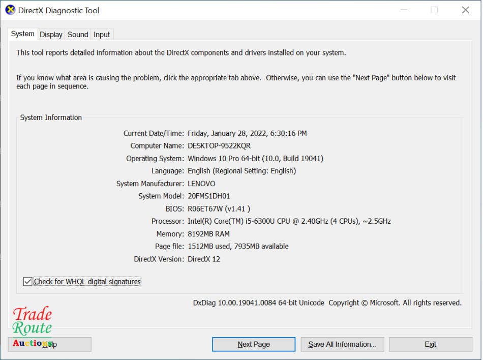 LENOVO THINKPAD T460 Laptop | CORE i5 8GB RAM 256GB HDD | SuperFast