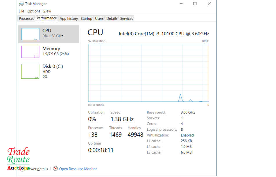 Mecer Jupiter H410 MINI PC Intel Core i3-10100 10th Gen 3.6GHz 8GB RAM 500GB HDD
