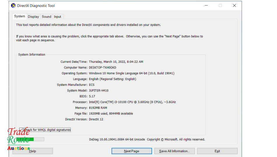 Mecer Jupiter H410 MINI PC Intel Core i3-10100 10th Gen 3.6GHz 8GB RAM 500GB HDD