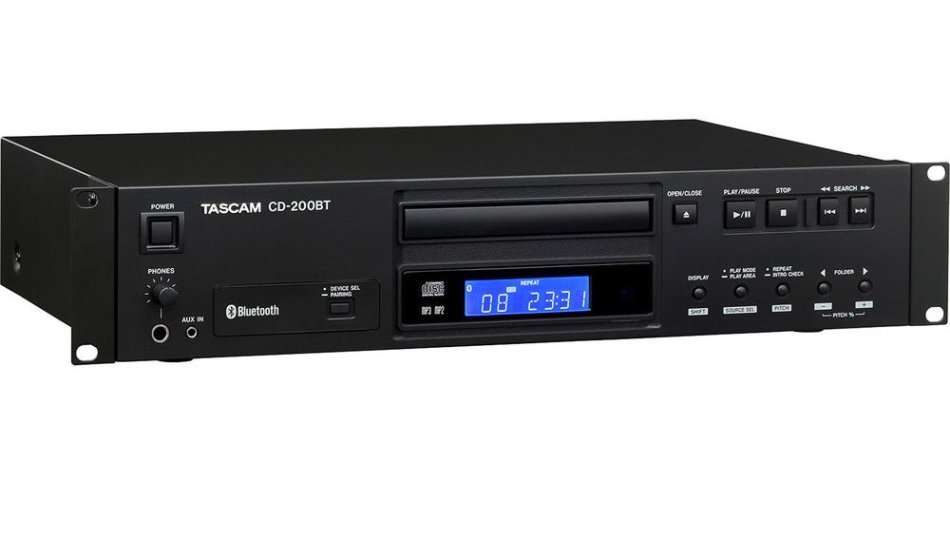 Tascam CD-200BT Rackmount CD Player With Bluetooth Receiver