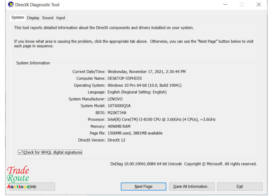 Lenovo V530s SFF Small form factor Desktop PC | CORE i3-8100 8th Gen 3.6GHz | 4GB RAM | 256GB SSD