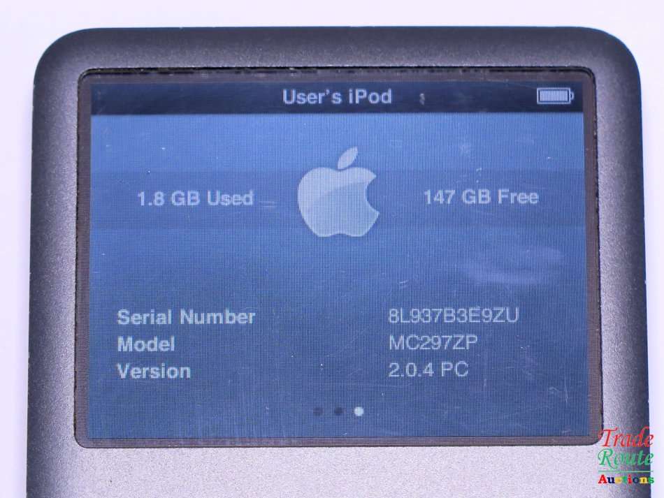 Apple IPod Classic 160GB [ MC297 ] *** 7th Generation **** IPOD 160GB BLACK 2.5" LCD Screen