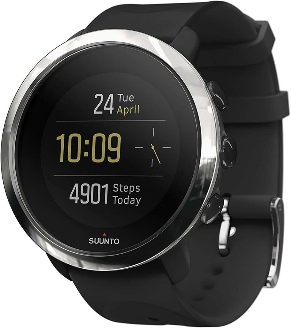 Suunto 3 Fitness Tracker Sports Watch, OW175- Black Multiple Sports Modes Smart Watch
