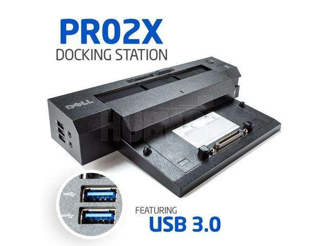 Dell PR02X Port Replicator - Dell Latitude Laptop Docking Station [NO POWER ADAPTER]