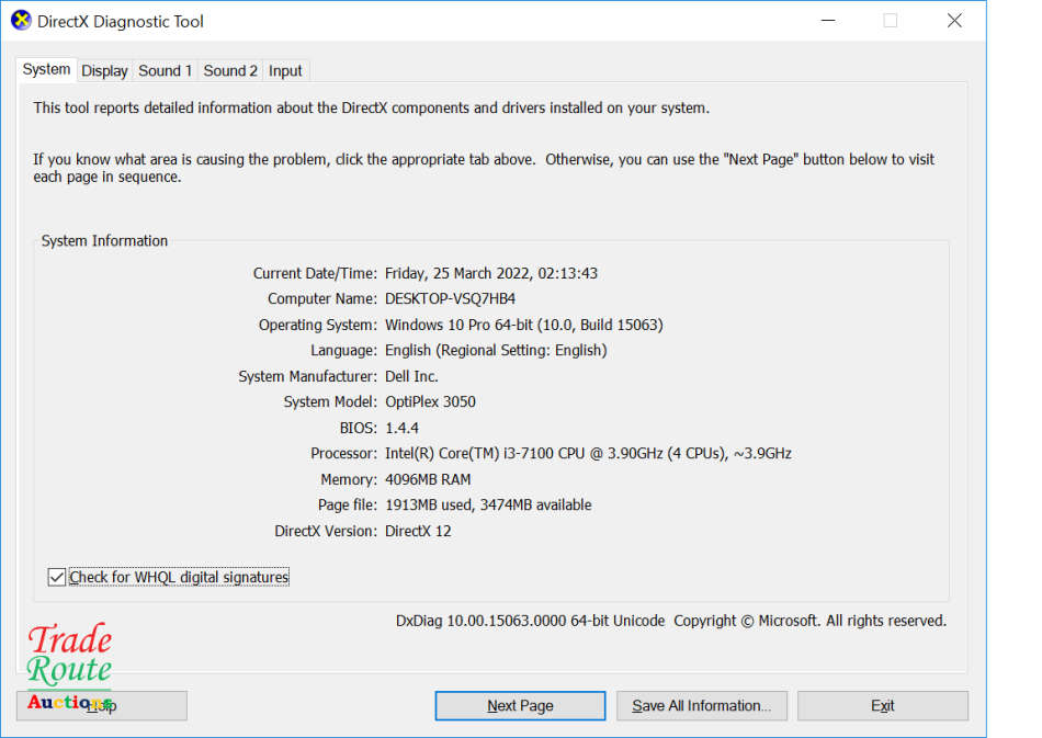 Dell OptiPlex 3050 SFF Desktop PC | Core i3 7100 7th Gen 3.9Ghz