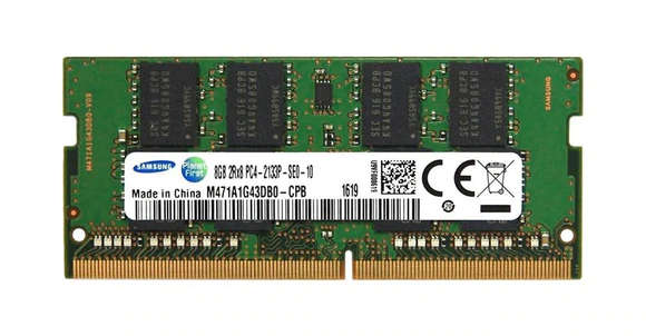 Samsung 8GB (1x 8GB) DDR4-2133 1.2V 260-pin SODIMM RAM Module for Laptops [M471A1G43DB0-CPB]