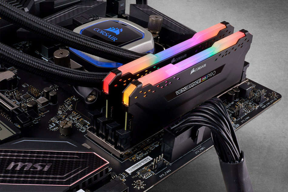 Corsair VENGEANCE RGB PRO SL 32GB (2x16GB) 3200MHz DDR4 CL16 Desktop Gaming Memory
