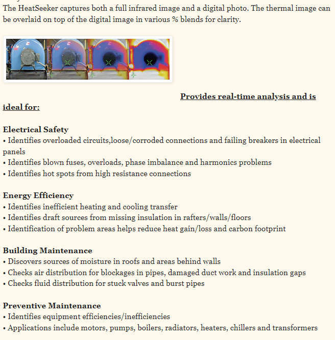 Ideal 61-844 Heat Seeker Thermal Imager ** R 40,000-00 Value ***
