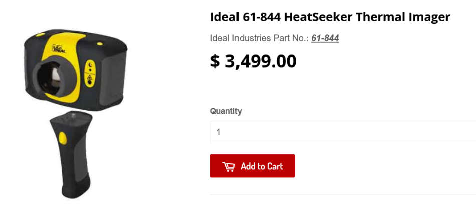Ideal 61-844 Heat Seeker Thermal Imager ** R 40,000-00 Value ***