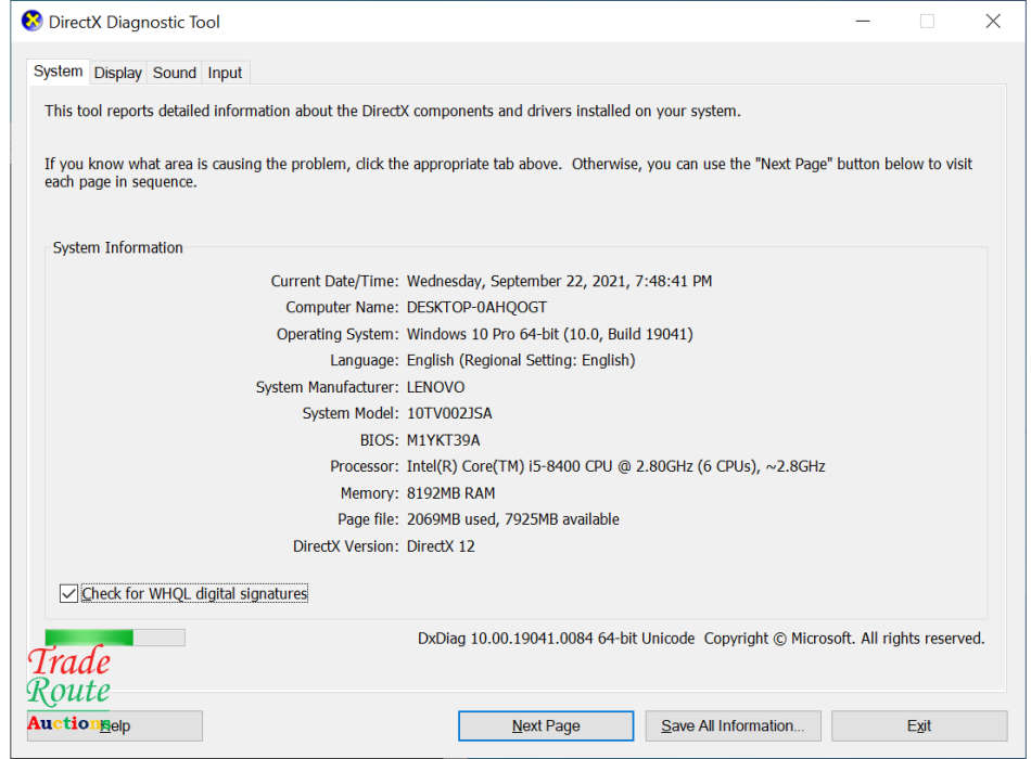Lenovo V530 SFF Small form factor Desktop PC | CORE i5-8400 8th Gen 2.8GHz | 8GB RAM | 1TB HDD