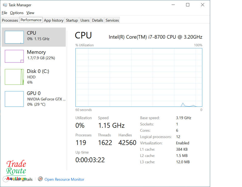 Micro-Star MS-7C09 Gaming PC Core i7 8700 8th Gen 3.2Ghz - 8GB RAM 500GB HDD NVIDIA GeForce Graphics